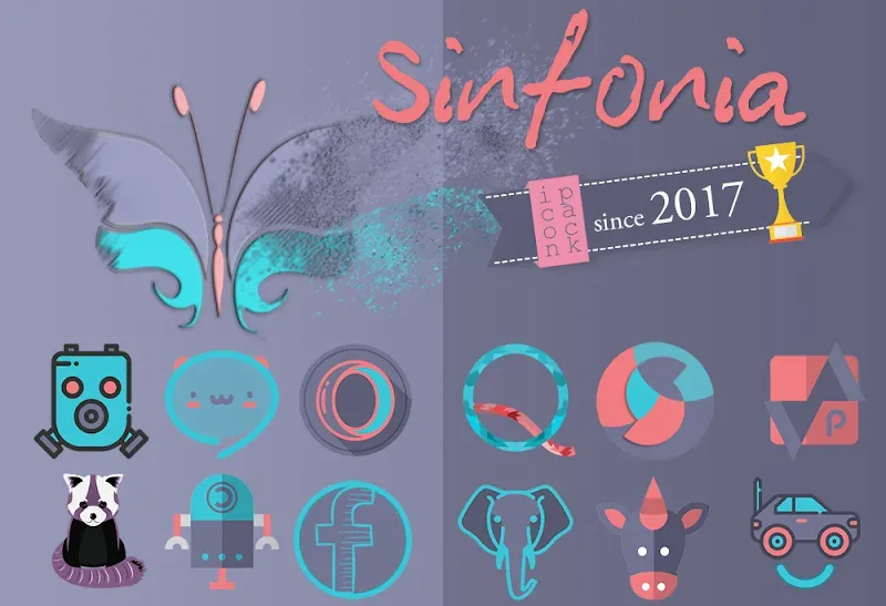 Sinfonia Icon Pack Pure Design screenshot 2