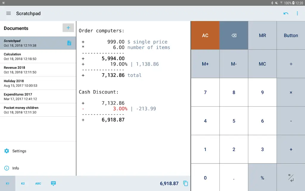 CalcTape screenshot 6