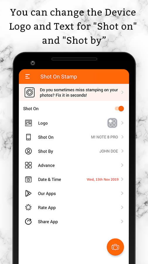 Shot On Stamp screenshot 4