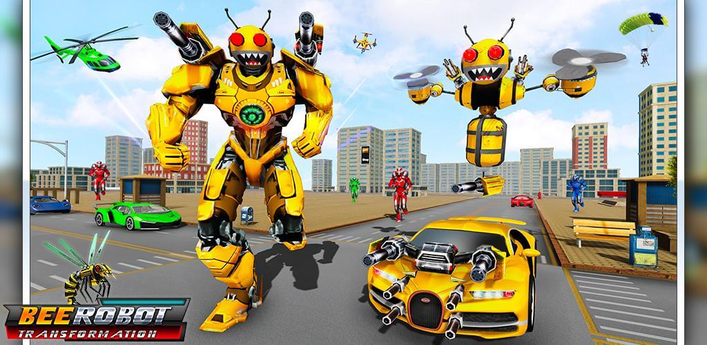 Bee Robot Car Game screenshot 1