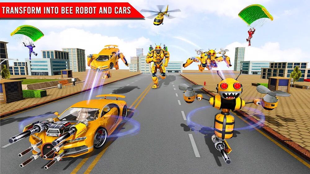 Bee Robot Car Game screenshot 5