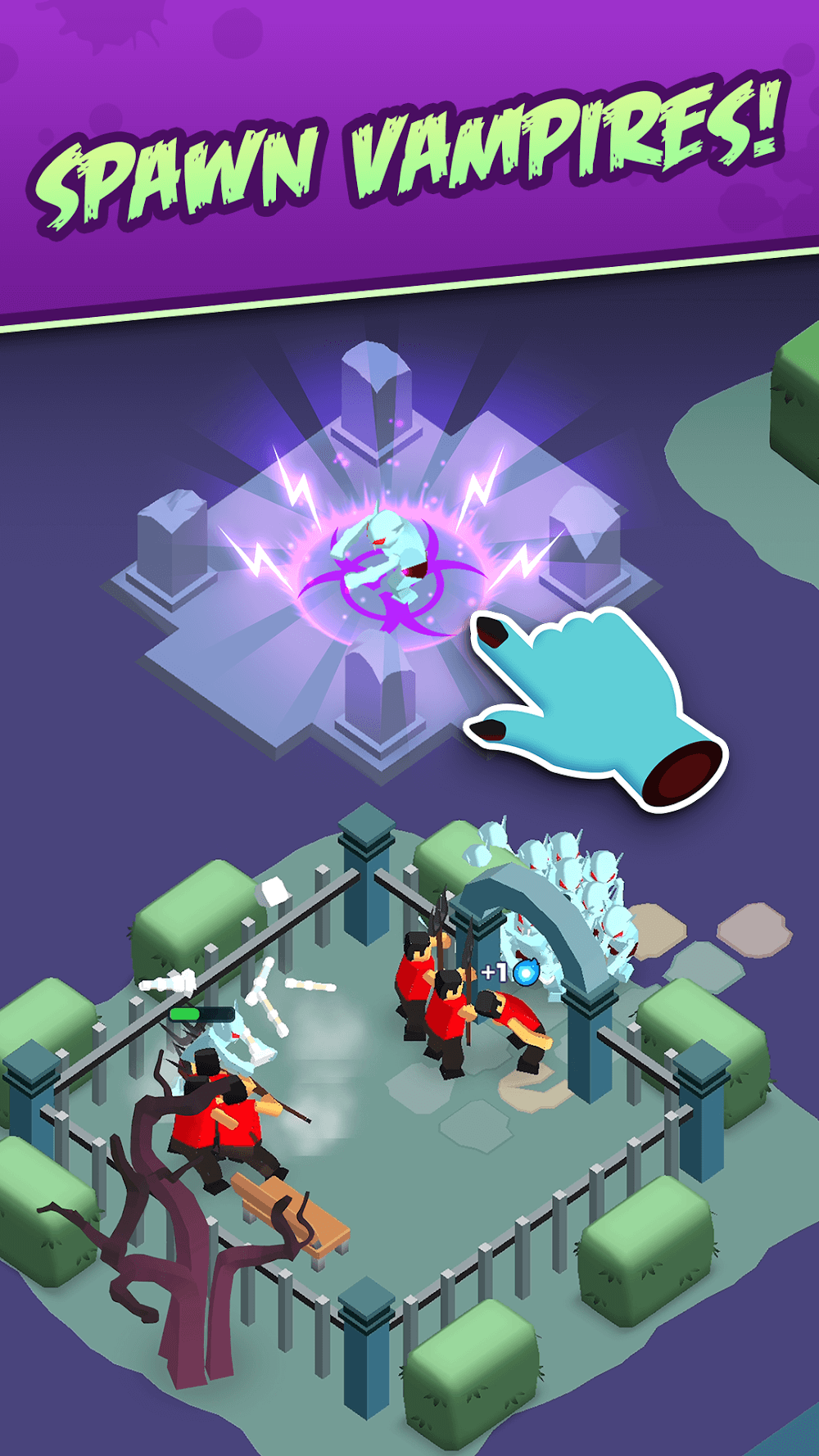 Dracula City Master: Idle Army gameplay screenshot 3