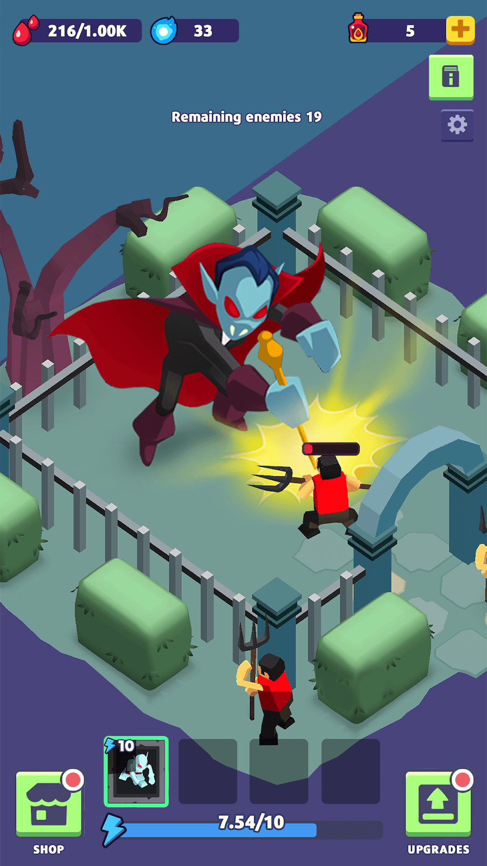 Dracula City Master: Idle Army gameplay screenshot 7