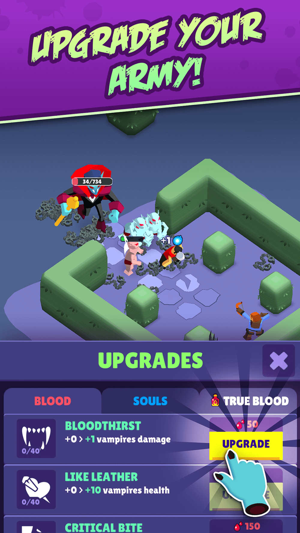 Dracula City Master: Idle Army gameplay screenshot 6