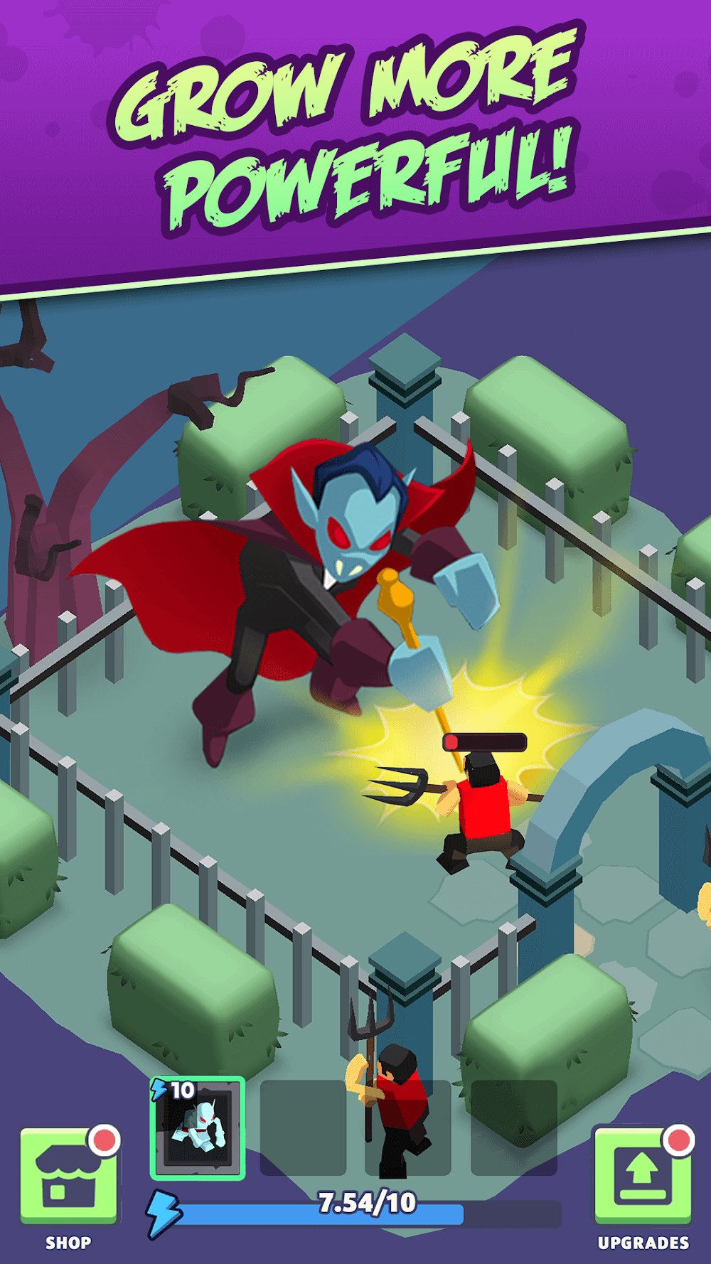 Dracula City Master: Idle Army gameplay screenshot 4