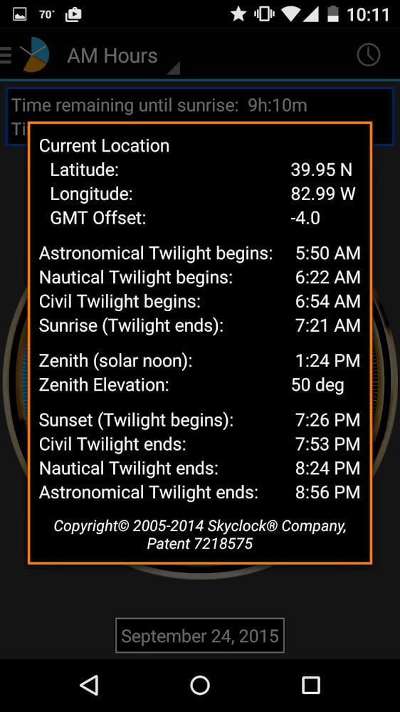 Skyclock screenshot 5