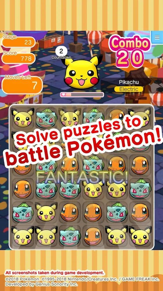 Pokémon Shuffle Mobile screenshot 3