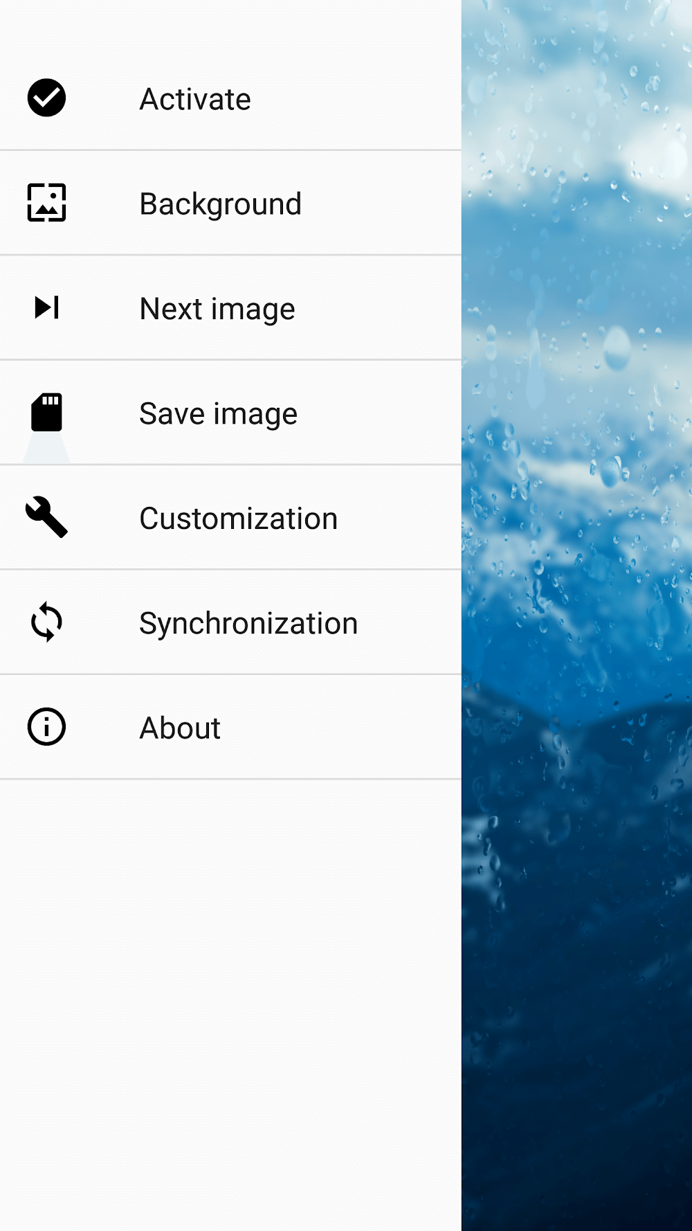 Rainpaper screenshot 2