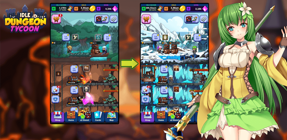 Idle Dungeon Tycoon screenshot 1