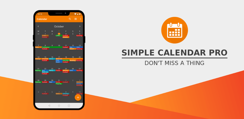 Simple Calendar Pro screenshot 1