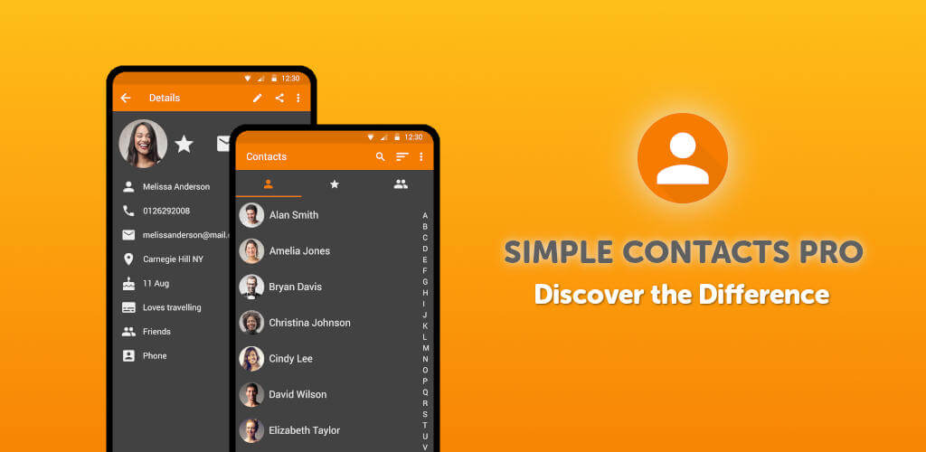 Simple Contacts Pro screenshot 1