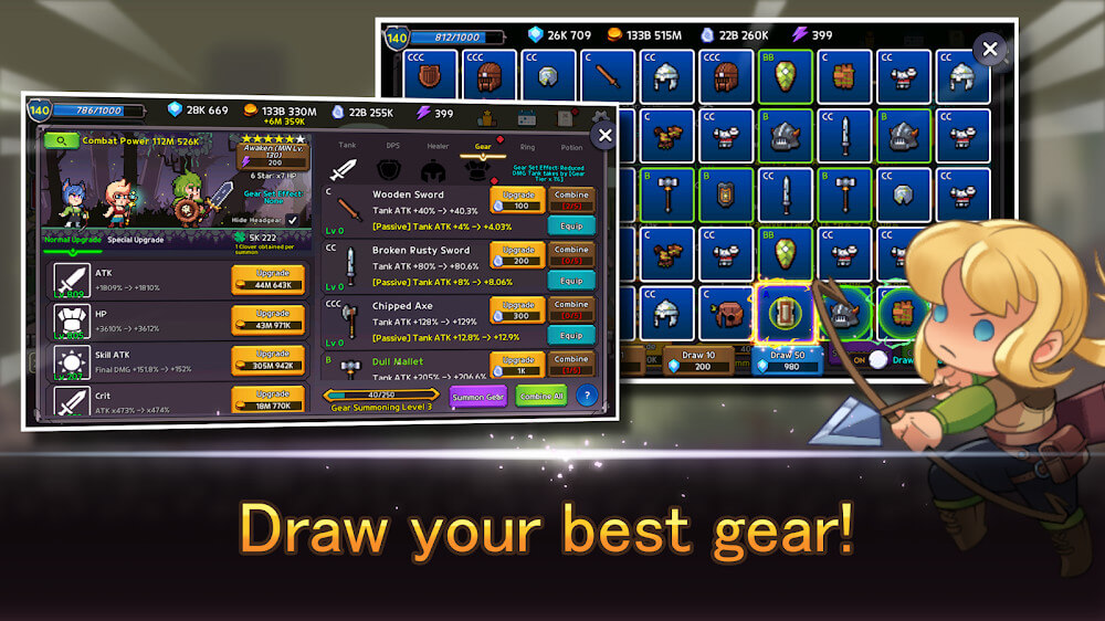 Idle Tank, DPS, and Healer screenshot 2