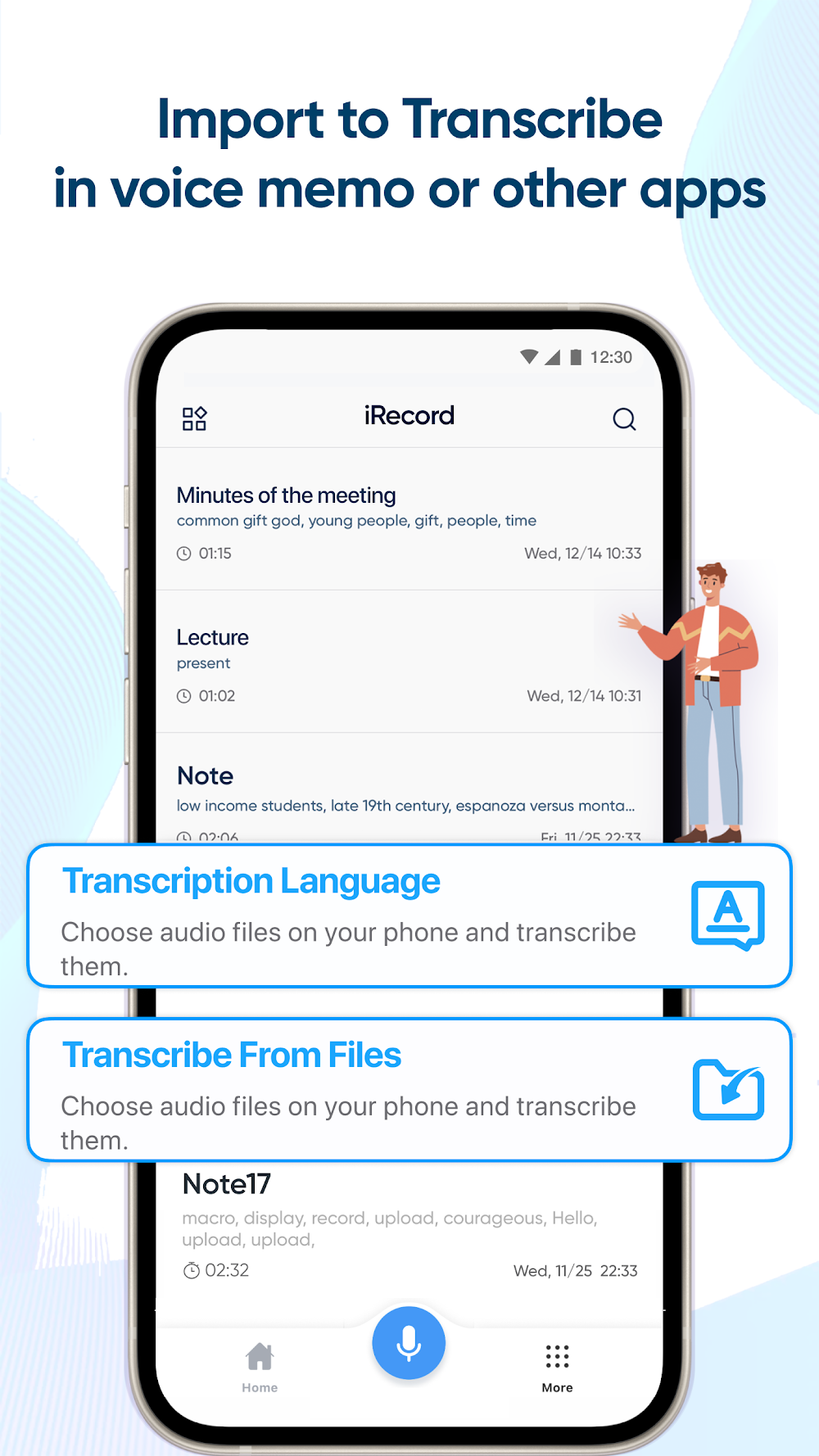 iRecord: Transcribe Voice Note screenshot 3