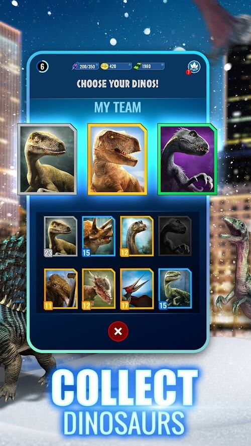 Jurassic World Alive gameplay screenshot 3