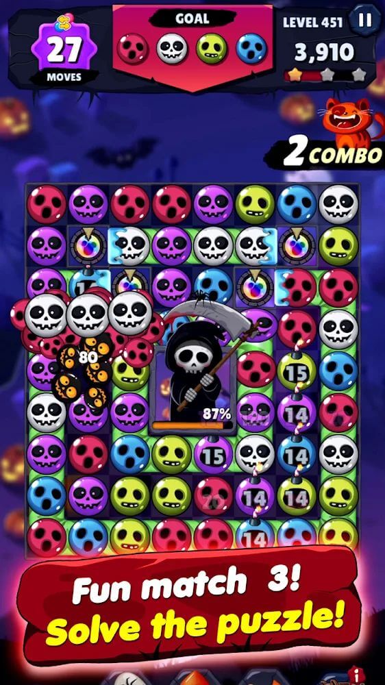 Witch Match Puzzle screenshot 2