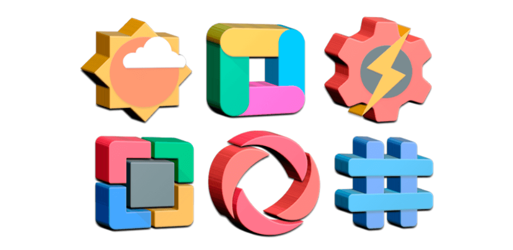 Real3D - Icon Pack screenshot 1