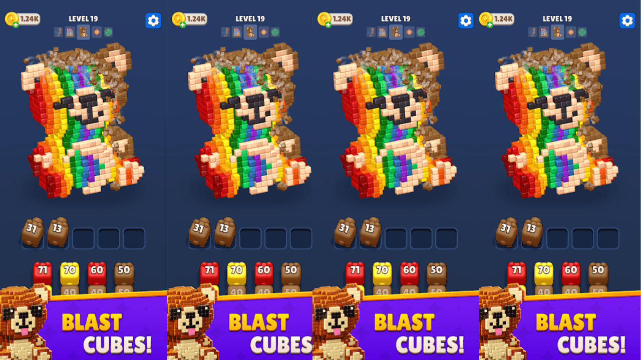 Cube Land Puzzle Game screenshot 1