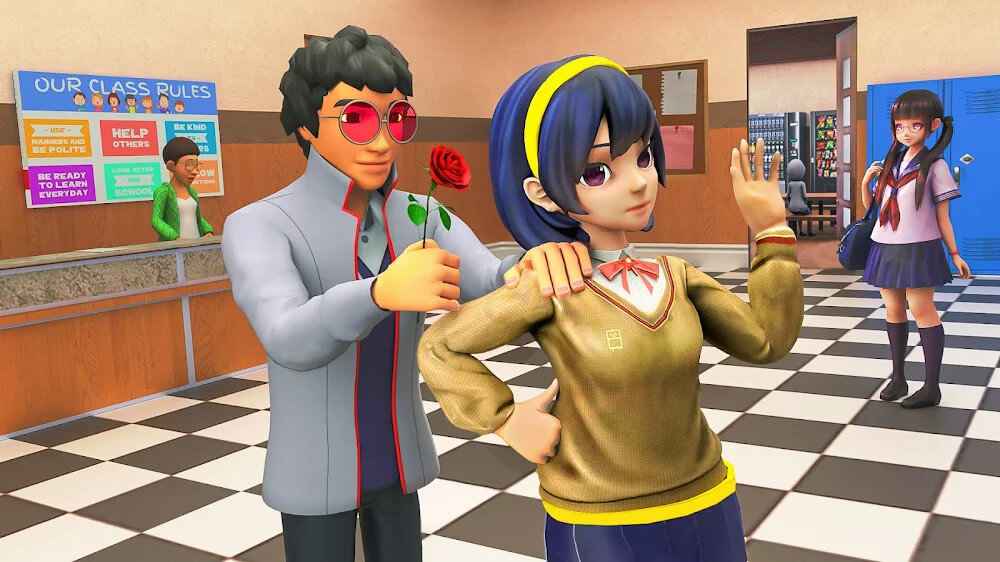High School Girl Life Sim 3D screenshot 2