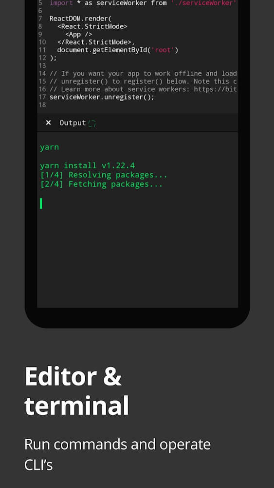 Dcoder Compiler IDE screenshot 2