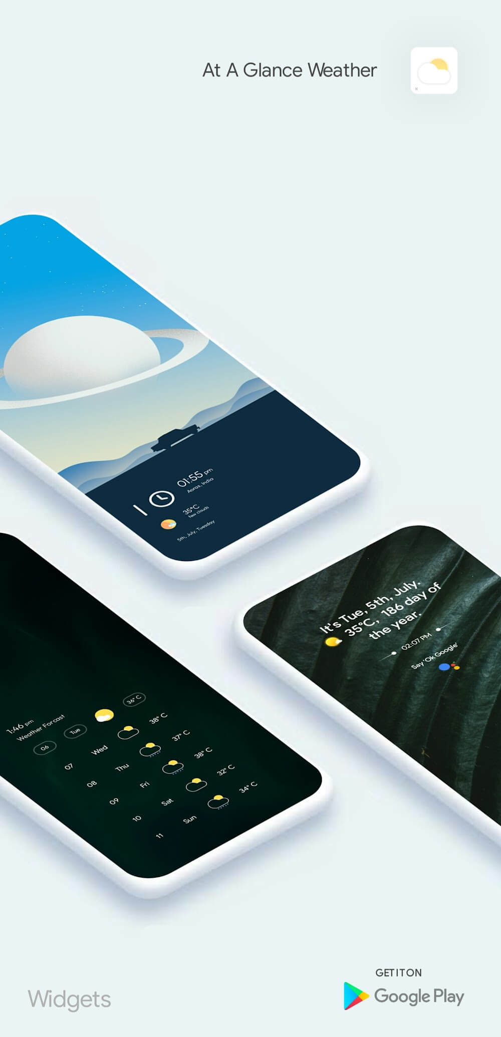 Glance Weather Widgets & Komp screenshot 4