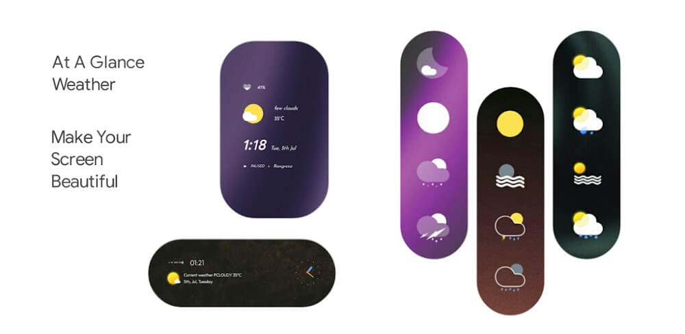Glance Weather Widgets & Komp screenshot 1