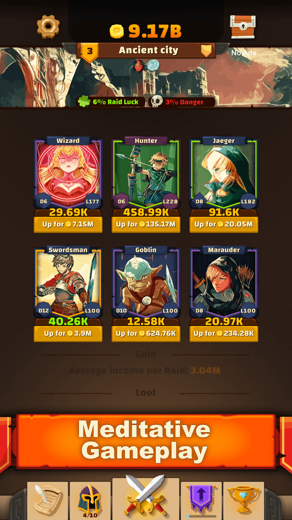 Idle Raids of the Dice Heroes gameplay screenshot 2