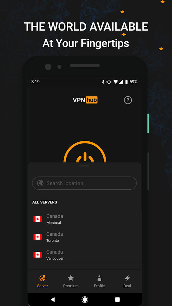 VPNhub screenshot 4