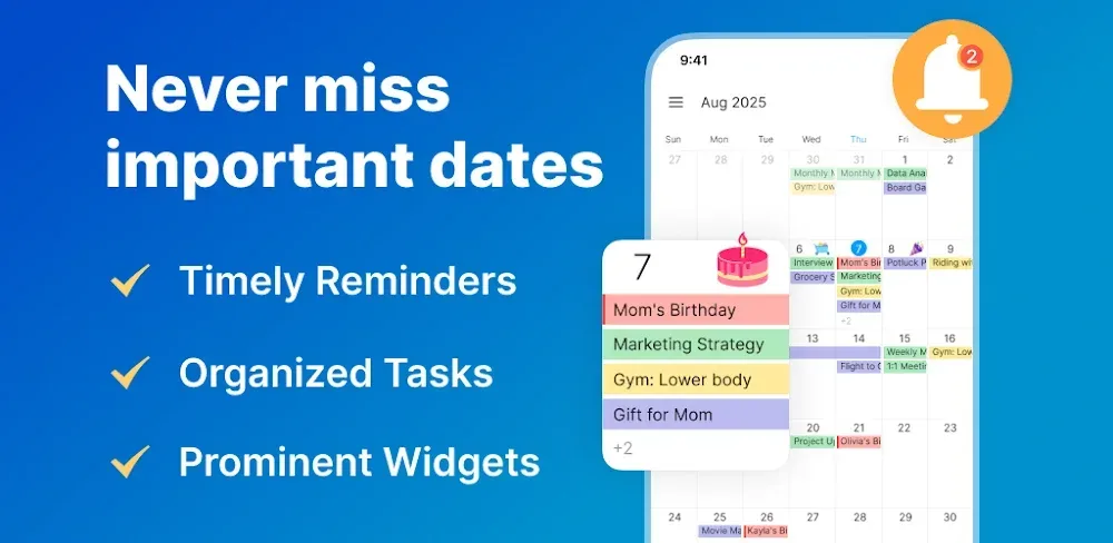 Calendar Planner - Agenda App screenshot 1