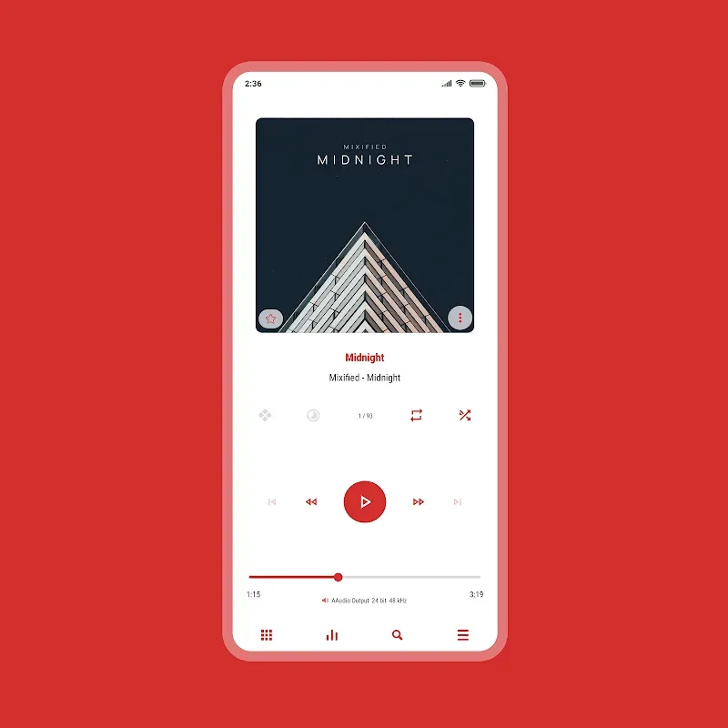 Luminous - Poweramp Skin screenshot 2