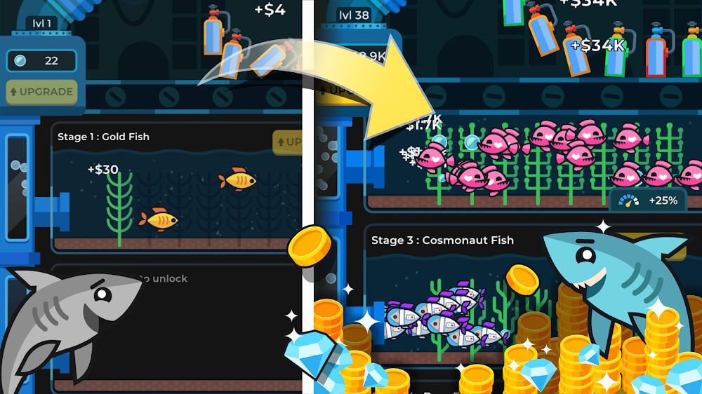 Idle Fish Aquarium Screenshot 2