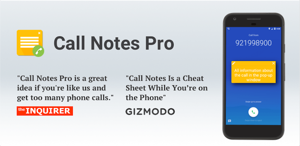 Call Notes Pro screenshot 1