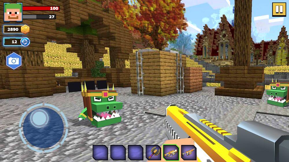 Fire Craft: 3D Pixel World screenshot 2