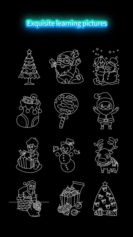 Draw Glow Christmas screenshot 2
