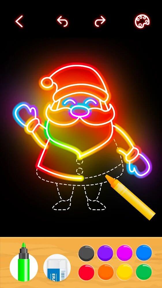 Draw Glow Christmas screenshot 3