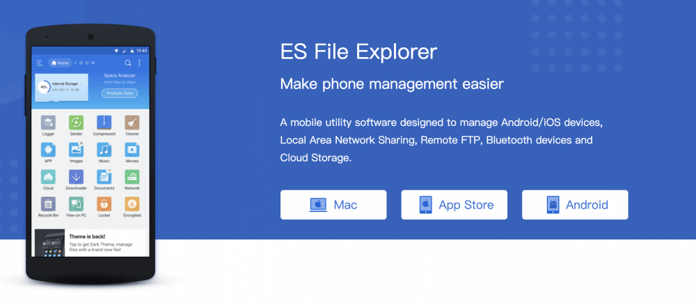 ES File Explorer screenshot 1