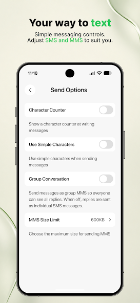 Liquid Messages - SMS/MMS OS26 screenshot 3