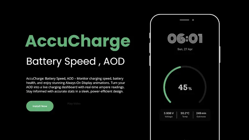 AccuCharge: Battery Speed, AOD screenshot 2