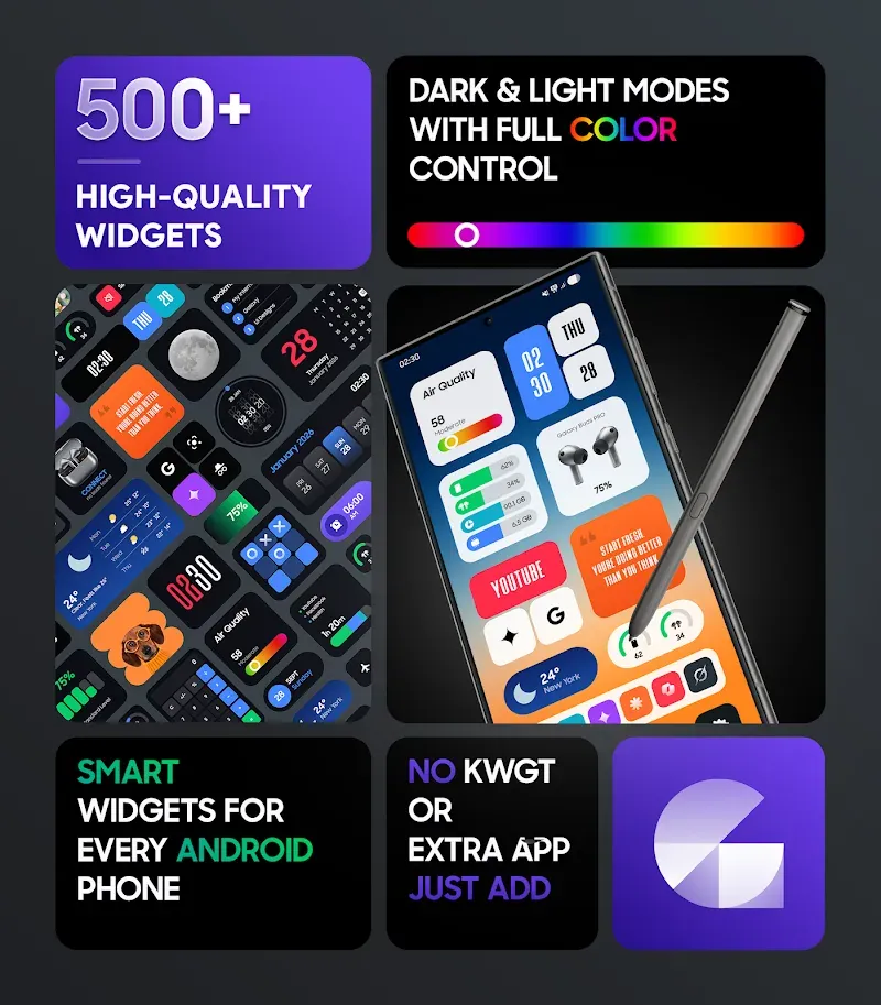 Galaxy Widgets: One UI app preview 2