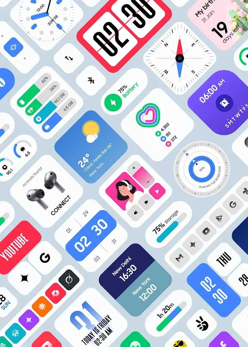 Galaxy Widgets: One UI app preview 3