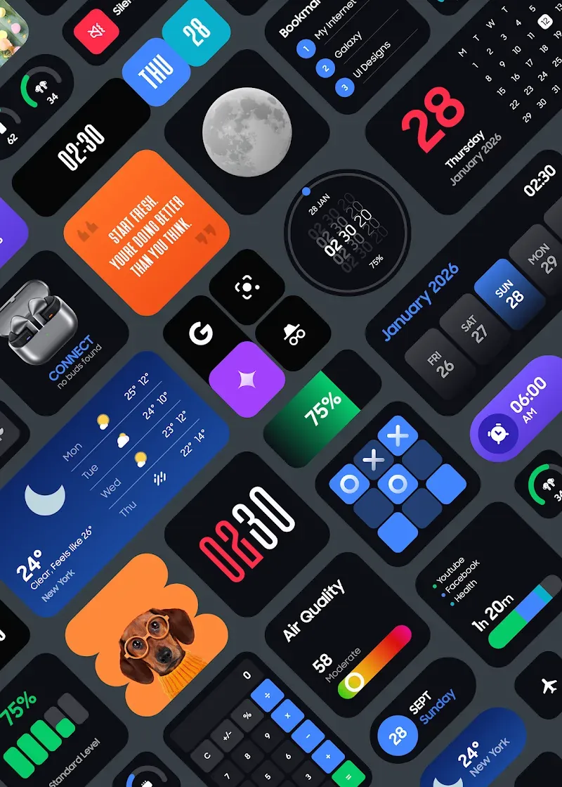 Galaxy Widgets: One UI app preview 4