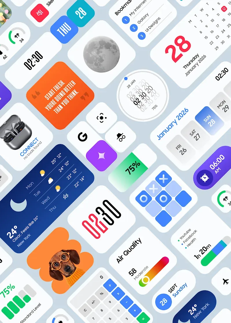 Galaxy Widgets: One UI app preview 5