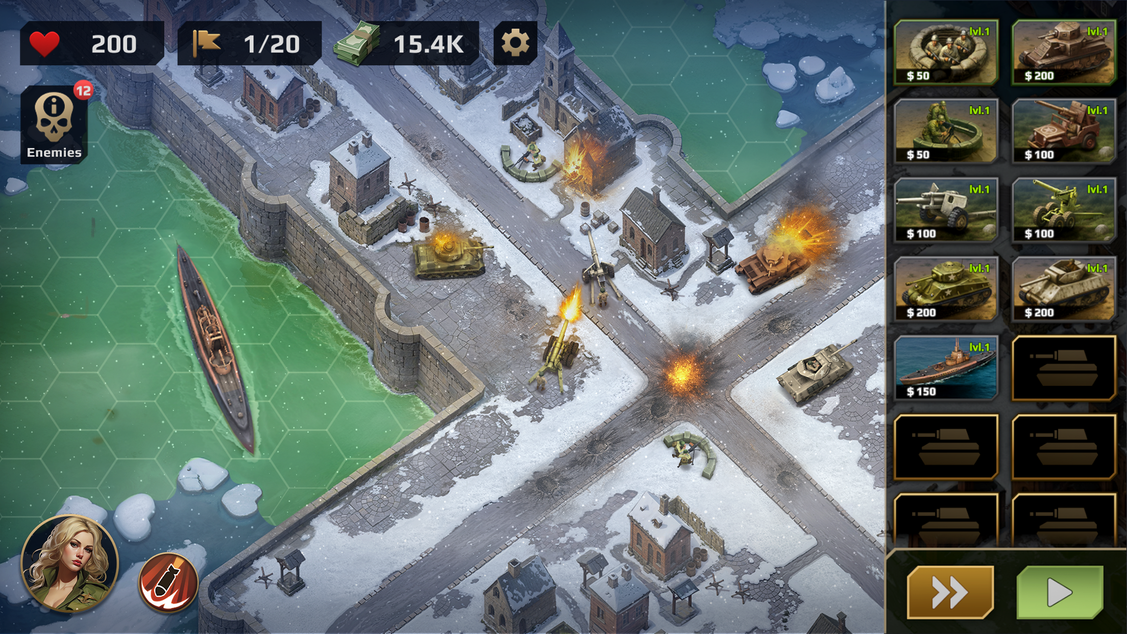WWII Defense: RTS Army TD game screenshot 2