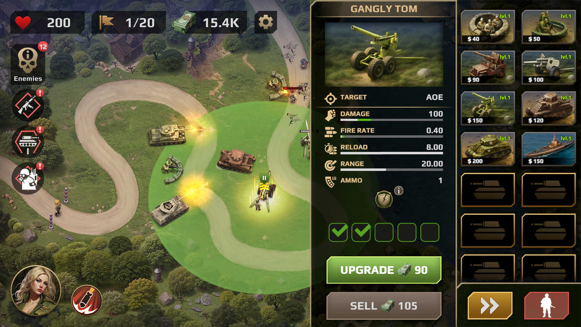 WWII Defense: RTS Army TD game screenshot 1