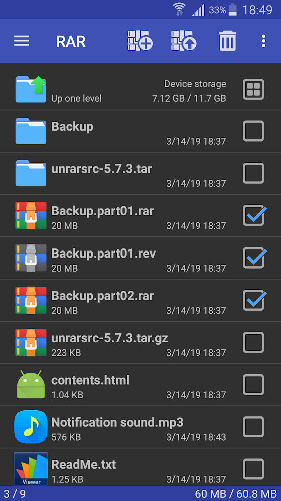 RAR screenshot 2