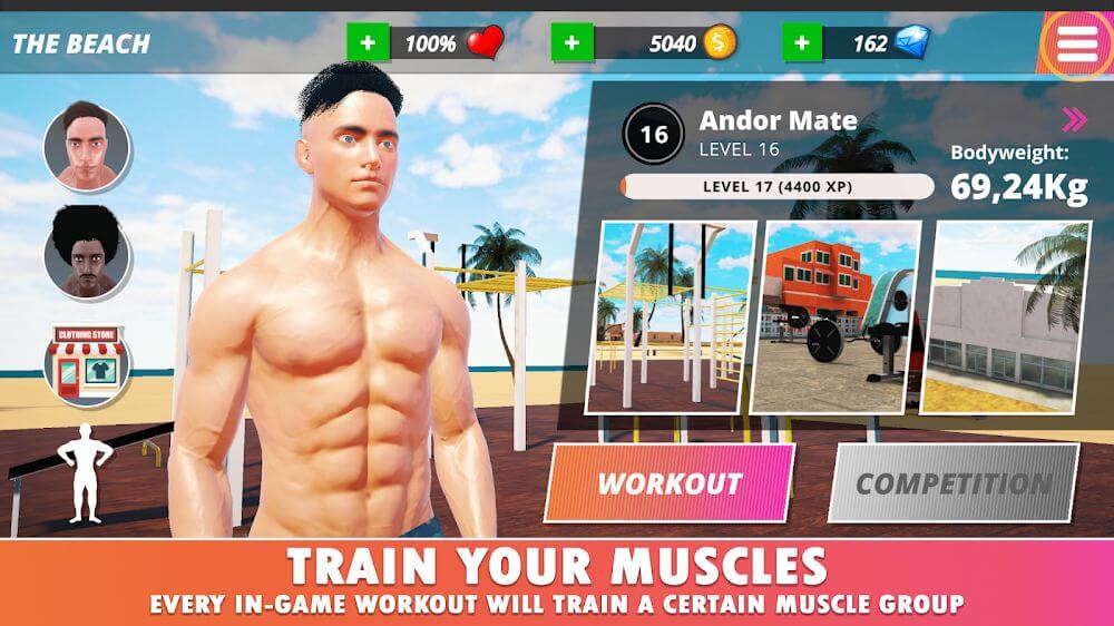 Iron Muscle IV: gym game screenshot 2