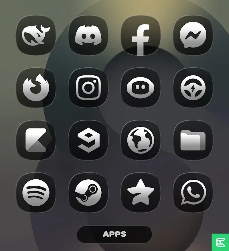 OneGlass (Dark) - Icon Pack screenshot 4