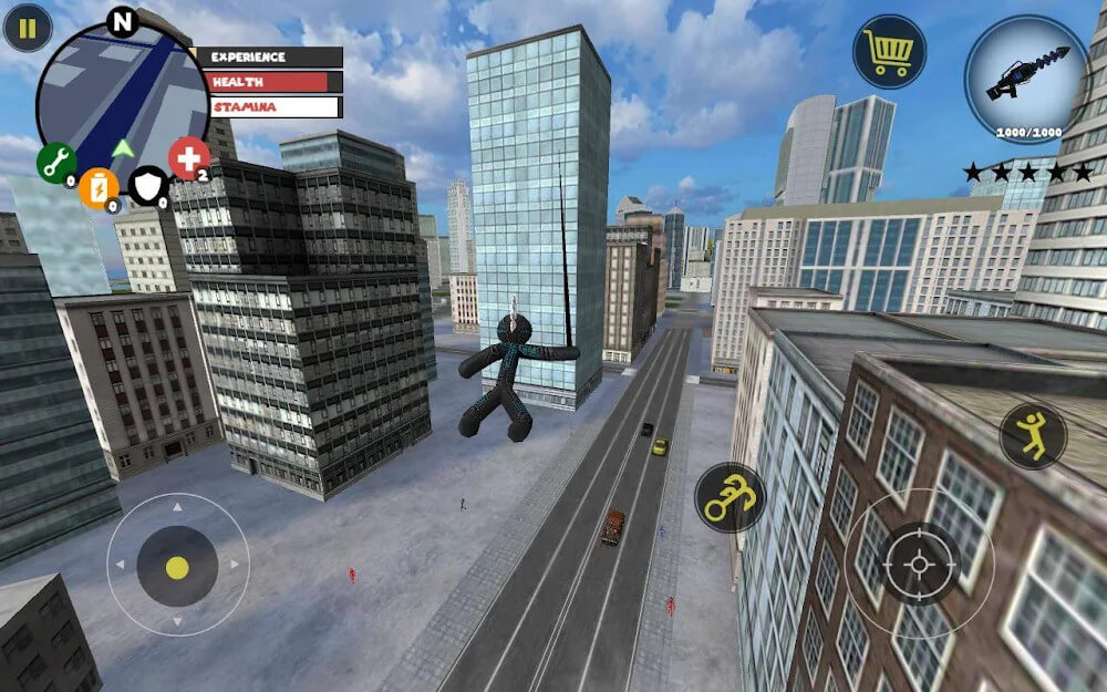 Stickman Rope Hero screenshot 2