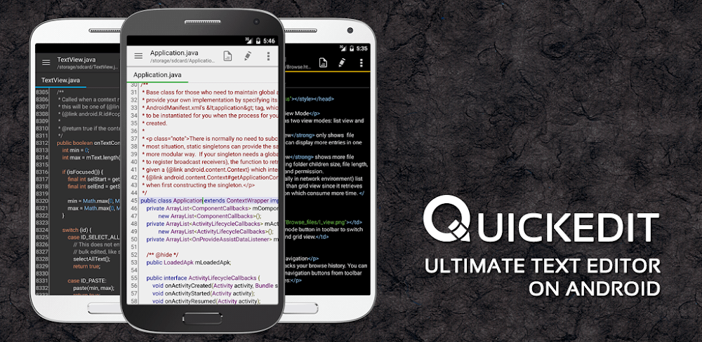 QuickEdit Text Editor Pro screenshot 1