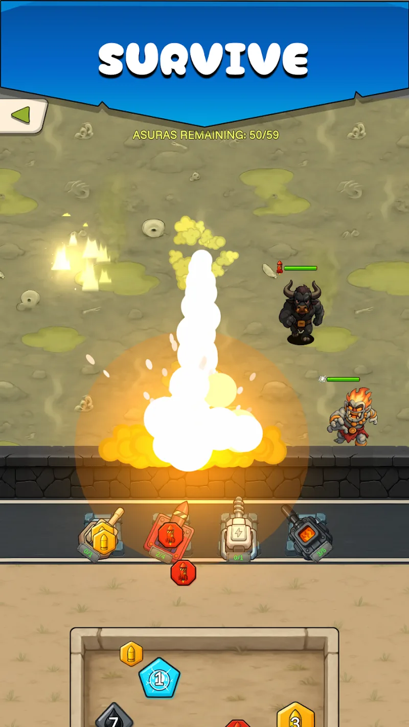 Asura Attack 2 -Puzzle Defense gameplay preview 5