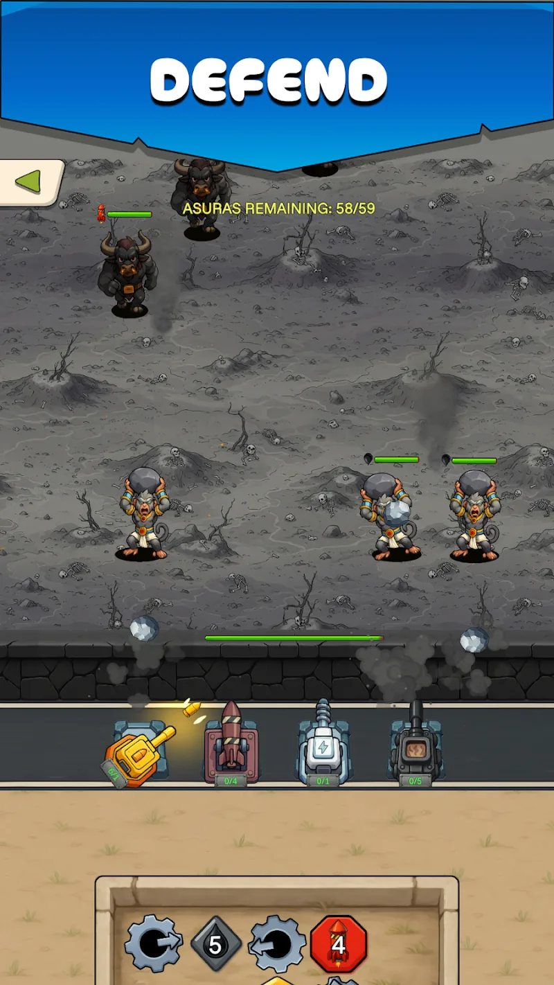 Asura Attack 2 -Puzzle Defense gameplay preview 4